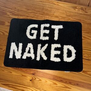Black and White Bath Mat